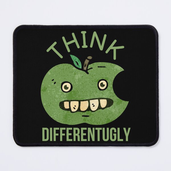 Item preview, Green Apple Think Differentugly Funny Parody designed and sold by ramazis.