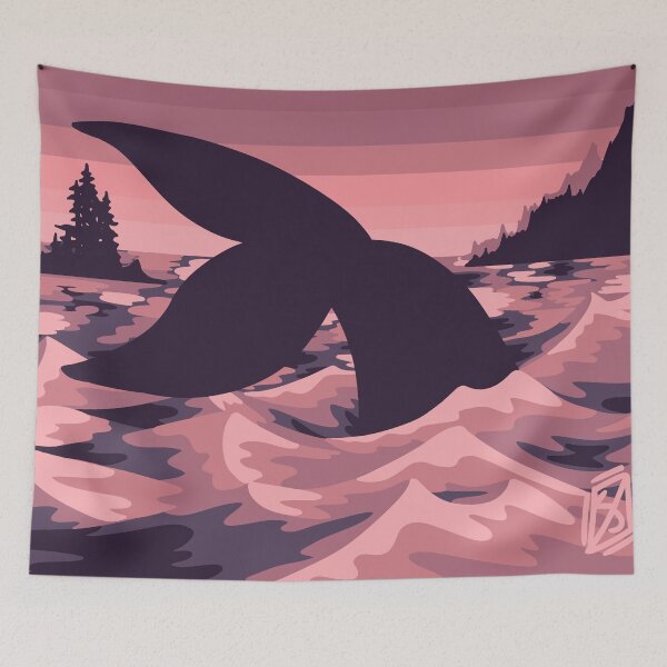 Item preview, Pastel Pink Whale Tail  designed and sold by Krystal  Thomas.