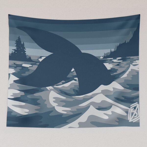 Item preview, Pastel Nlue Whale Tail  designed and sold by Krystal  Thomas.