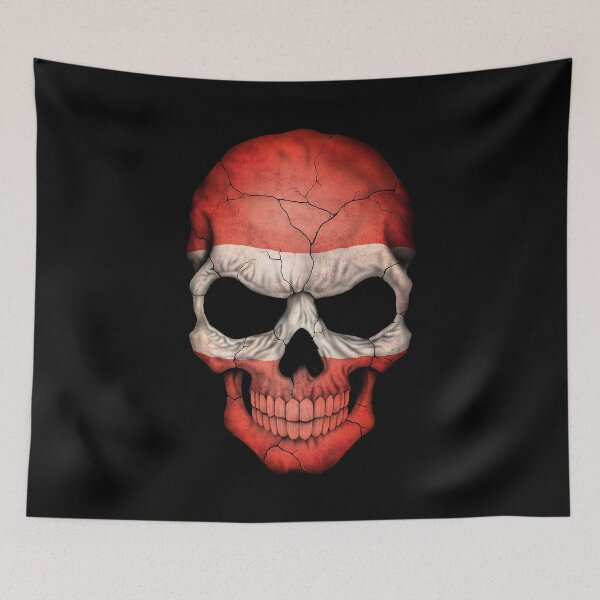 Item preview, Austrian Flag Skull designed and sold by JeffBartels.