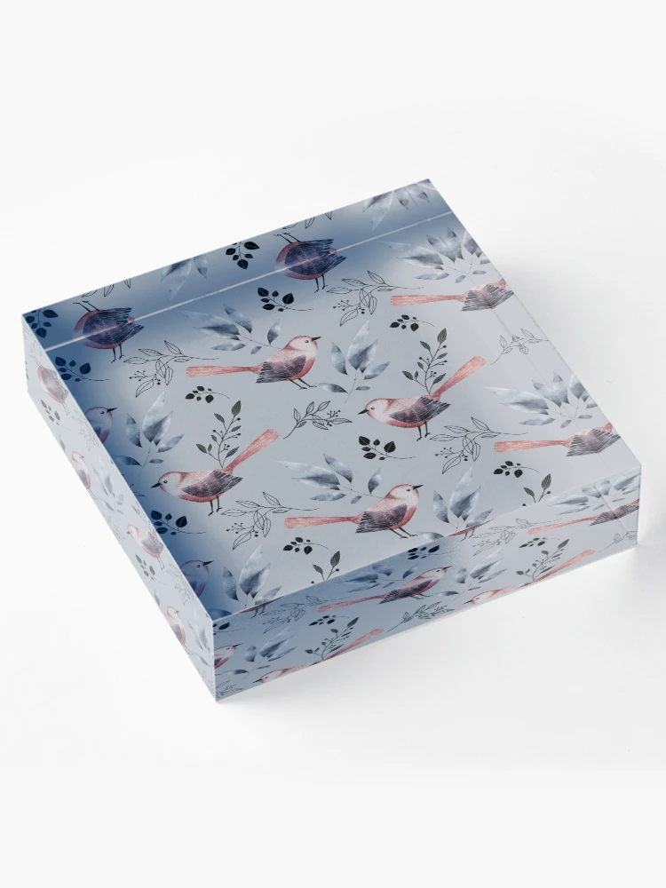 Thumbnail 4 of 5, Acrylic Block, Spring Floral Pattern designed and sold by PatternTale.