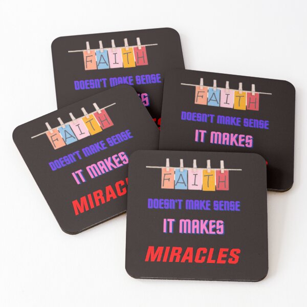 Item preview, FAITH DOESN'T MAKE SENSE.  IT MAKES MIRACLES designed and sold by forgodandcountr.