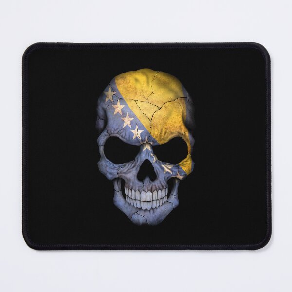 Item preview, Bosnia - Herzegovina Flag Skull designed and sold by JeffBartels.