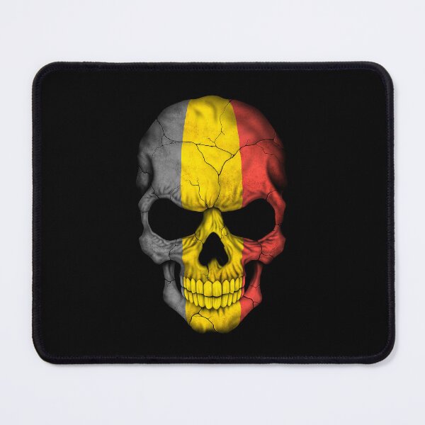 Item preview, Belgian Flag Skull designed and sold by JeffBartels.