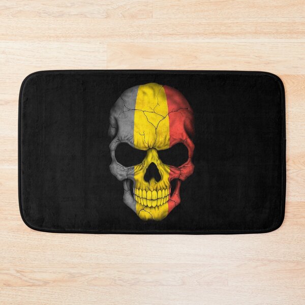 Item preview, Belgian Flag Skull designed and sold by JeffBartels.
