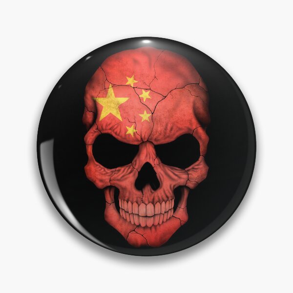 Item preview, Chinese Flag Skull designed and sold by JeffBartels.