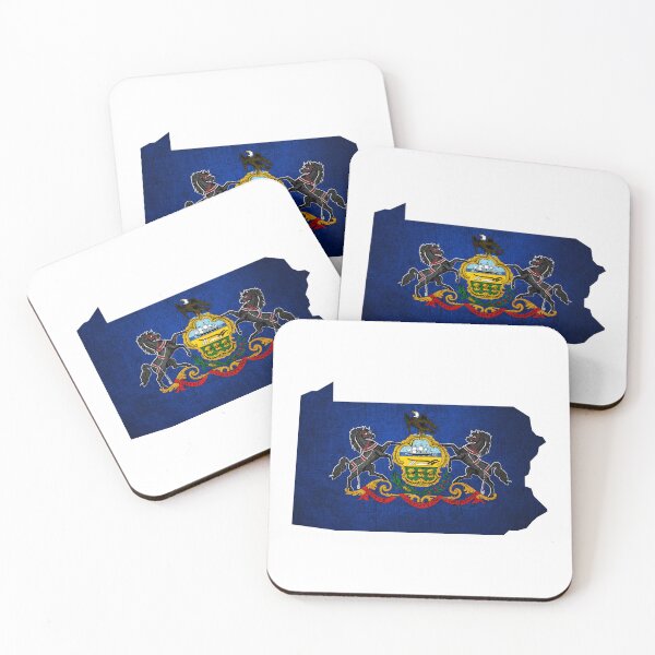 Item preview, Pennsylvania Map Flag designed and sold by BeccaDaniels.