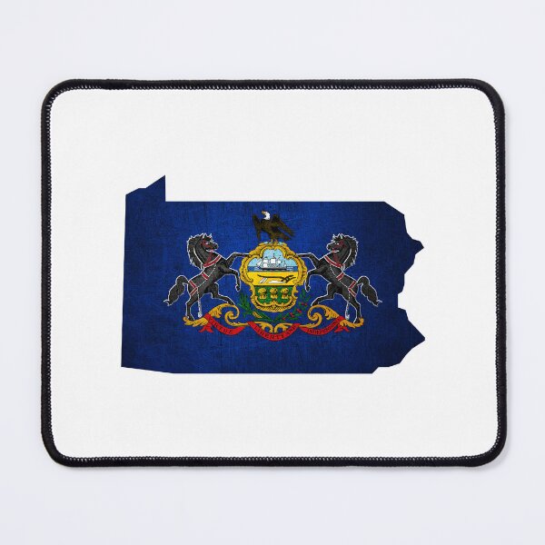 Item preview, Pennsylvania Map Flag designed and sold by BeccaDaniels.