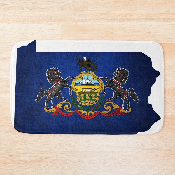 Item preview, Pennsylvania Map Flag designed and sold by BeccaDaniels.
