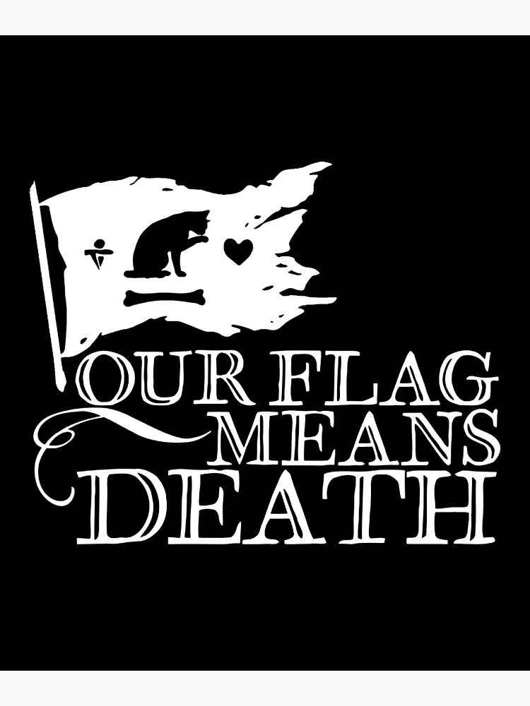 Our Flag Means Death Flag Art Print For Sale By LukasHendrawan   Flat,750x,075,f Pad,750x1000,f8f8f8 