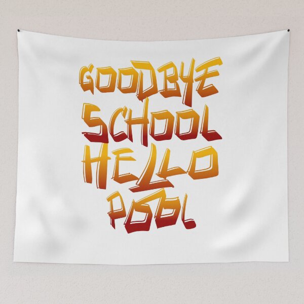 Item preview, Goodbye School Hello Pool Student/Teacher Summer Design designed and sold by MimsTees.