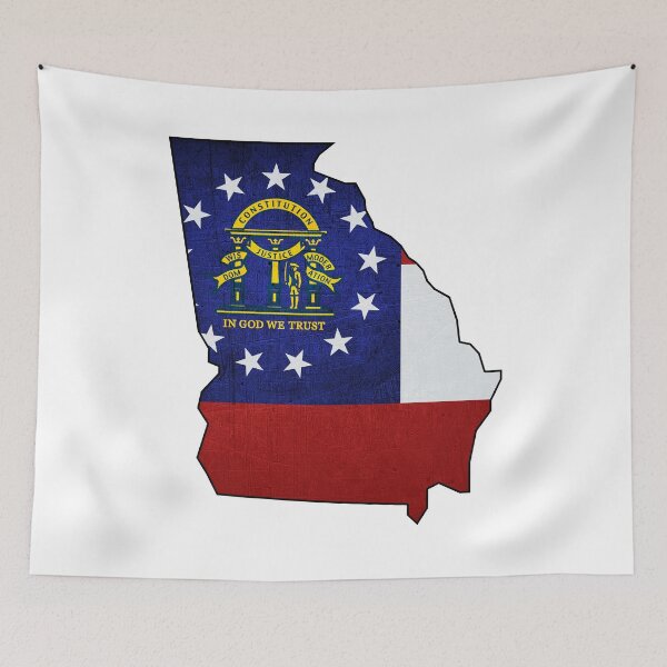 Item preview, Georgia Map Flag designed and sold by BeccaDaniels.