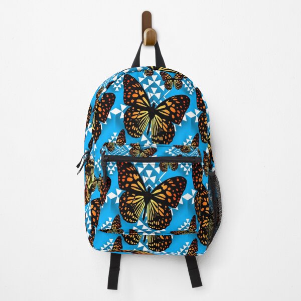 Item preview, Sky Blue / White / Fire Color Native Butterfly Design designed and sold by JMWCD.