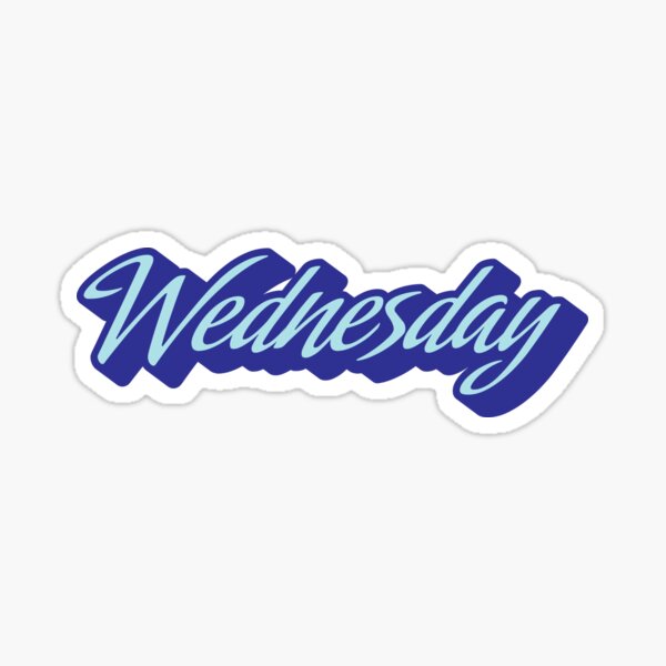 Wednesday miercoles English to Spanish Stickers