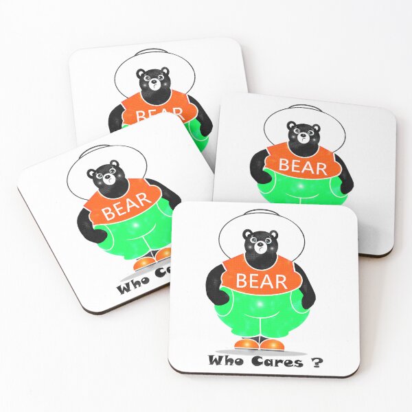 Item preview, Bear - Who cares ?  designed and sold by Shirley cute art .