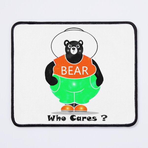 Item preview, Bear - Who cares ? designed and sold by Shirley cute art .