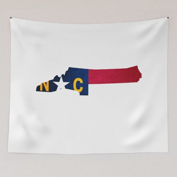 Item preview, North Carolina Map Flag designed and sold by BeccaDaniels.