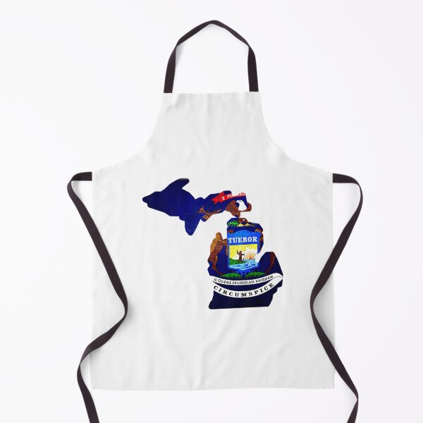 Item preview, Michigan Map Flag designed and sold by BeccaDaniels.