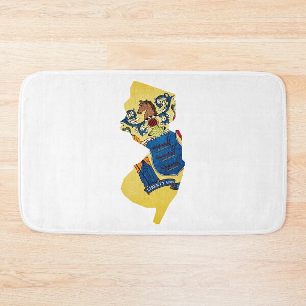 Item preview, New Jersey Map Flag designed and sold by BeccaDaniels.
