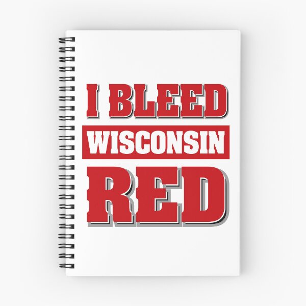 Item preview, I Bleed Red Wisconsin UW Badger Pride designed and sold by pixeljamz.