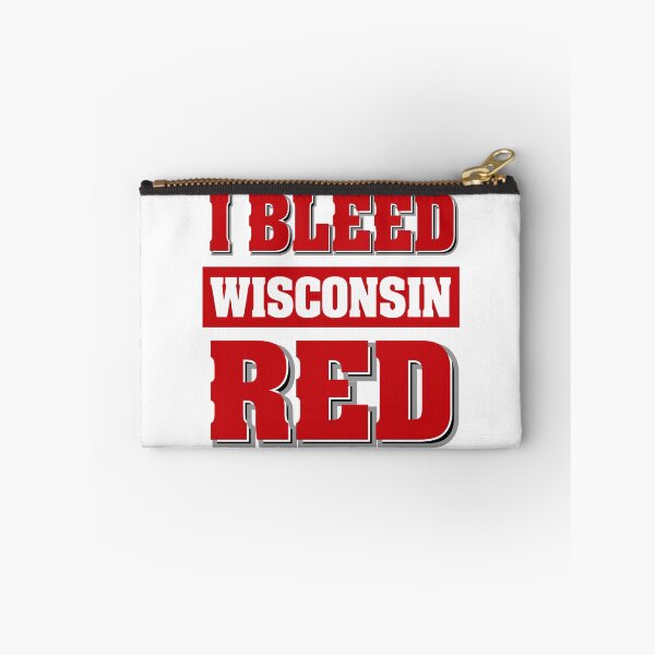 Item preview, I Bleed Red Wisconsin UW Badger Pride designed and sold by pixeljamz.