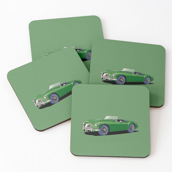 Item preview, Classic MG MGA Roadster in Green designed and sold by Webazoot Industries - Car Art.