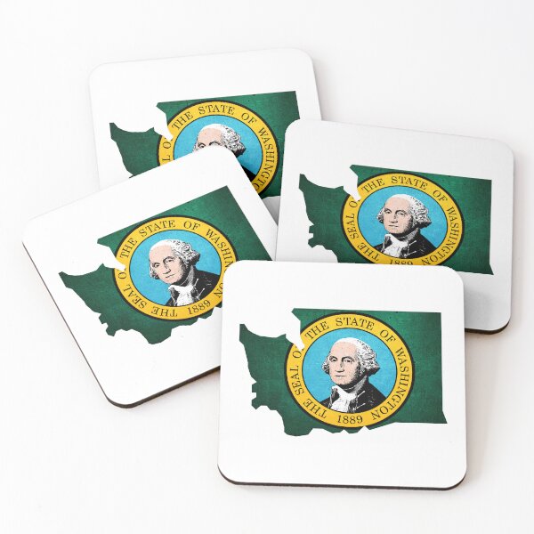 Item preview, Washington Map Flag designed and sold by BeccaDaniels.