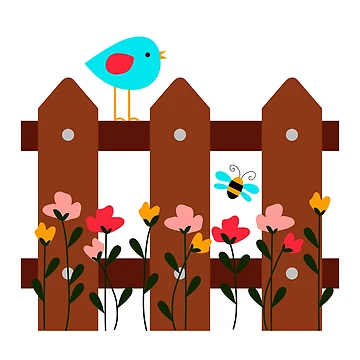 Artwork thumbnail, Spring Fence by MyStickerStudio