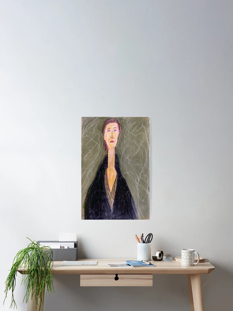 Thumbnail 2 of 3, Poster, Mondigliani Lady designed and sold by RandaRubyRed.