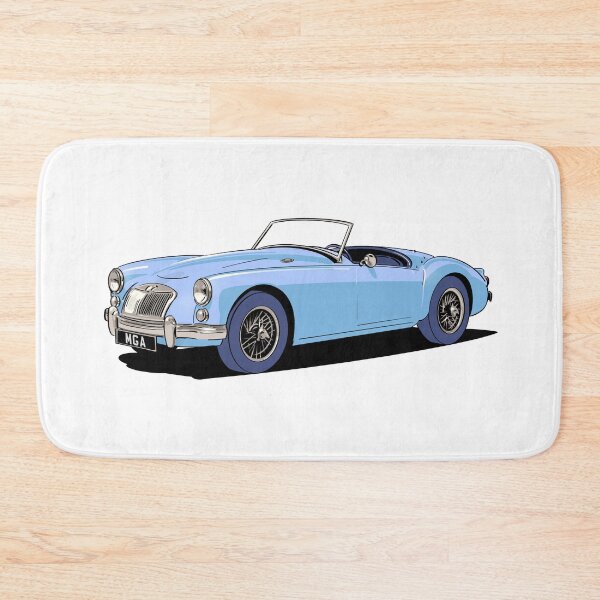 Item preview, Classic MG MGA Roadster in blue designed and sold by Webazoot Industries - Car Art.