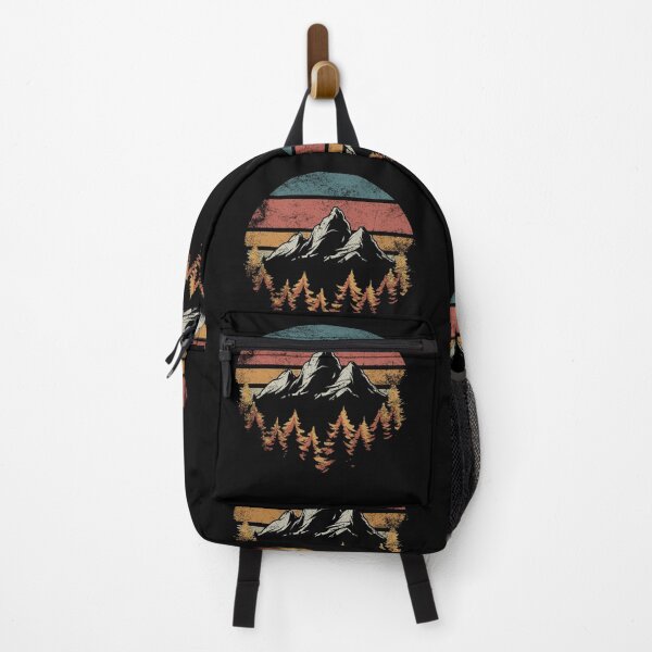 Item preview, Retro Mountains Wildlife Hiking Outdoor designed and sold by WhySoSerious⭐⭐⭐⭐⭐.