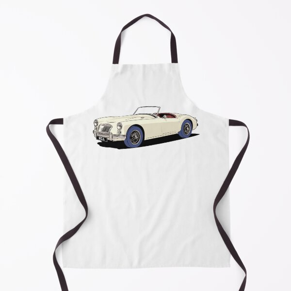 Item preview, MG MGA Roadster in White designed and sold by Webazoot Industries - Car Art.