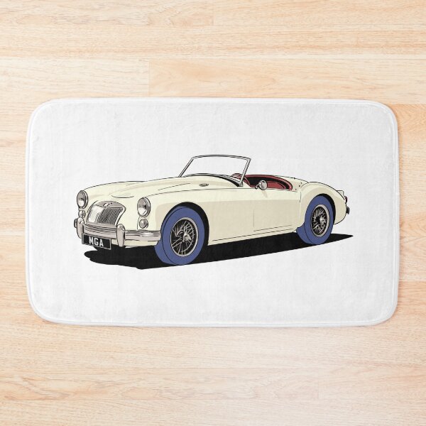 Item preview, MG MGA Roadster in White designed and sold by Webazoot Industries - Car Art.