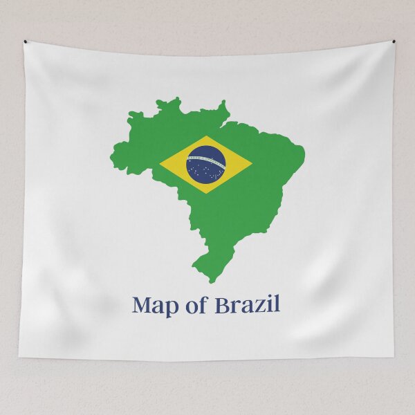 Item preview, Map of Brazil designed and sold by Tienda-Vane.