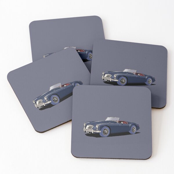 Item preview, MG MGA Roadster in blue designed and sold by Webazoot Industries - Car Art.
