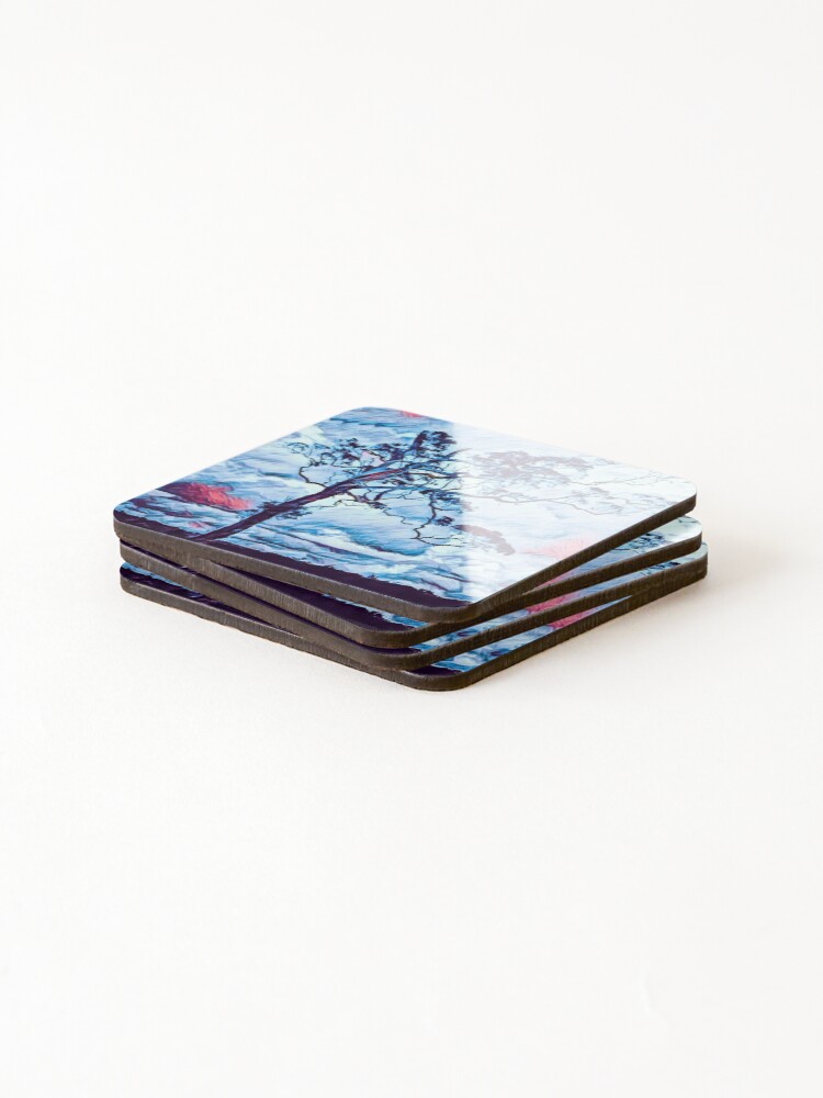 Thumbnail 4 of 5, Coasters (Set of 4), Dramatic Sky designed and sold by RandaRubyRed.