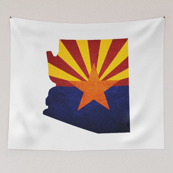 Item preview, Arizona Map Flag designed and sold by BeccaDaniels.