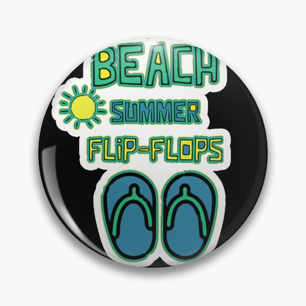 Item preview, beach flip flops cute summer days designed and sold by twobillion.