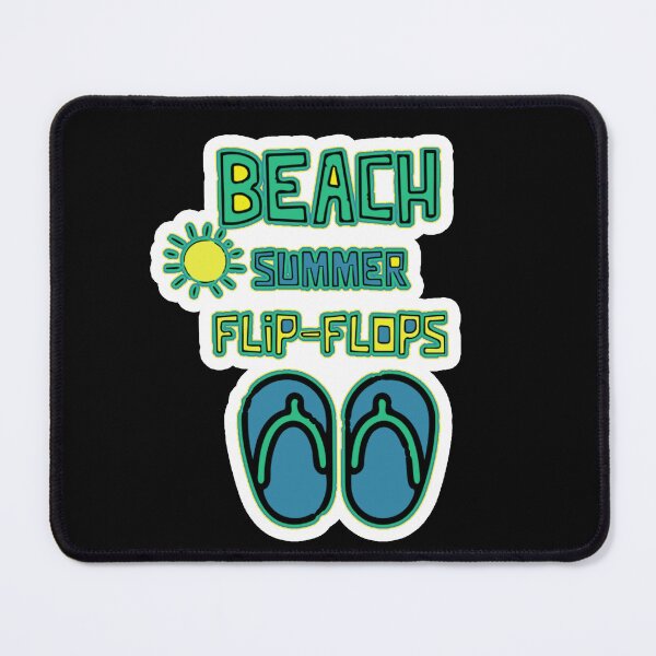 Item preview, beach flip flops cute summer days designed and sold by twobillion.