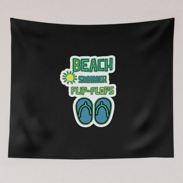 Item preview, beach flip flops cute summer days designed and sold by twobillion.