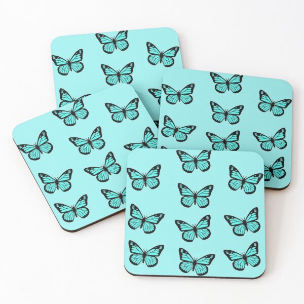 Item preview, Light Blue Butterfly Aestheic Pattern designed and sold by Lauren-dx14.