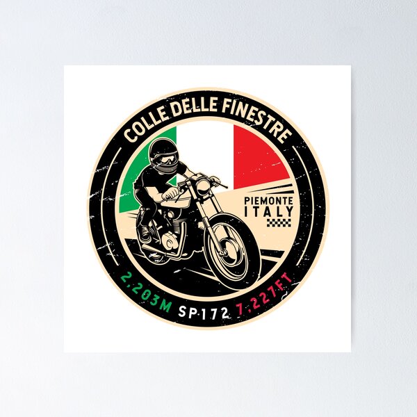 Item preview, Colle delle Finestre Italy | Finestre Pass | Motorcycle designed and sold by KrisSidDesigns.