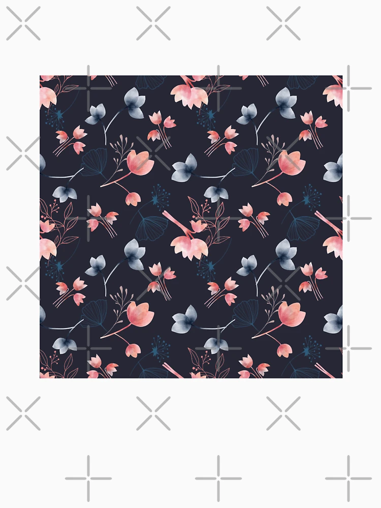Thumbnail 4 of 4, V-Neck T-Shirt, Beautiful Spring Floral Pattern Decor designed and sold by PatternTale.