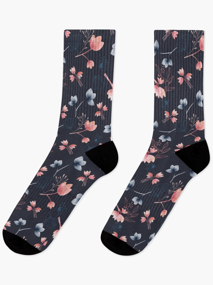 Thumbnail 1 of 5, Socks, Beautiful Spring Floral Pattern Decor designed and sold by PatternTale.