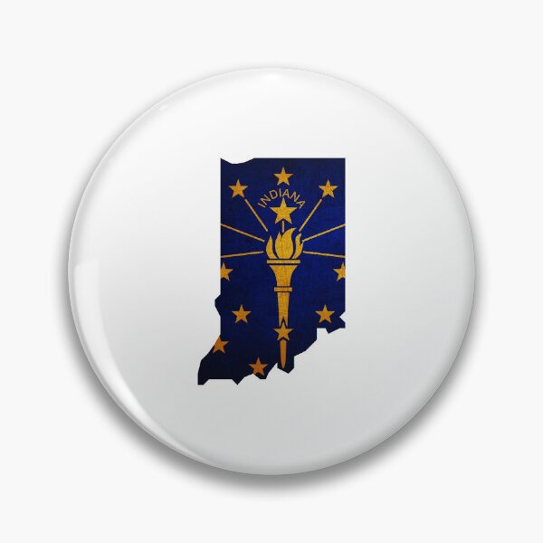 Item preview, Indiana Map Flag designed and sold by BeccaDaniels.