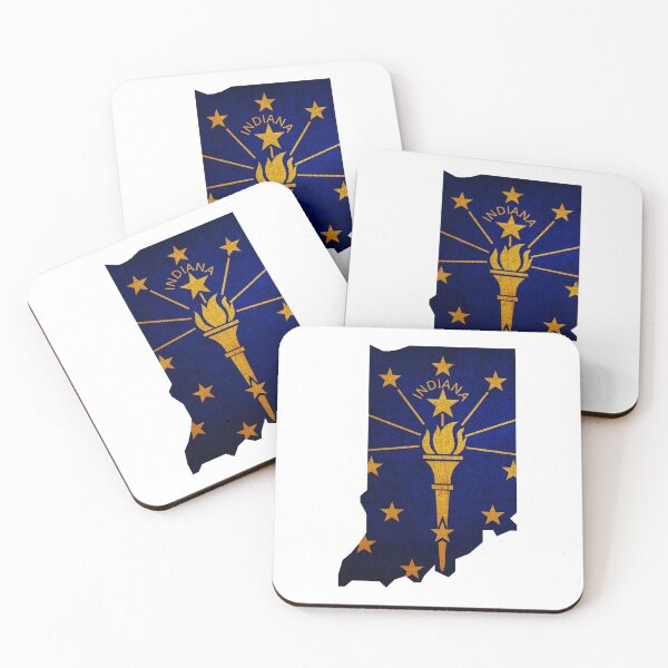 Item preview, Indiana Map Flag designed and sold by BeccaDaniels.
