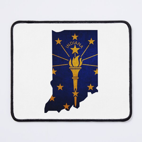 Item preview, Indiana Map Flag designed and sold by BeccaDaniels.