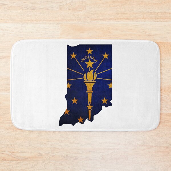 Item preview, Indiana Map Flag designed and sold by BeccaDaniels.