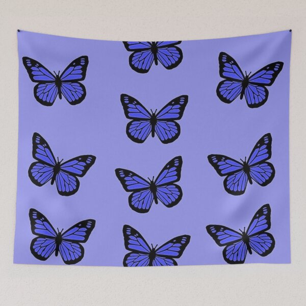 Item preview, Indigo Butterfly Aesthetic Pattern designed and sold by Lauren-dx14.