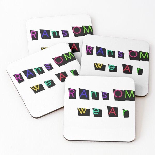 Item preview, Ransom word play text designed and sold by CodeArtAfrik.